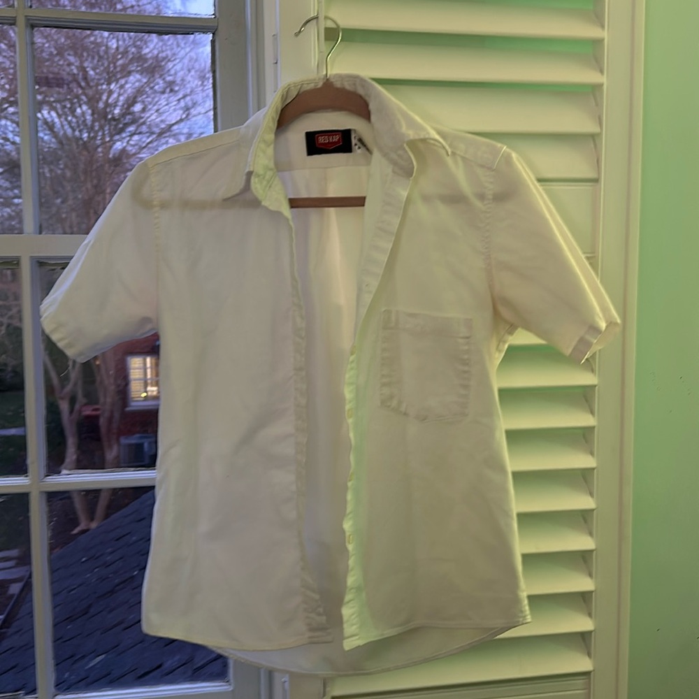 short sleeve white button down oxford shirt from Flynn O’Hara